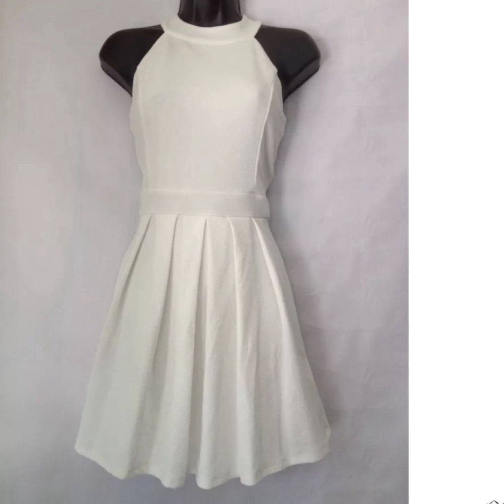 DAINTY HOOLIGAN DRESS BOW TIE BACK CREAM OFF WHITE